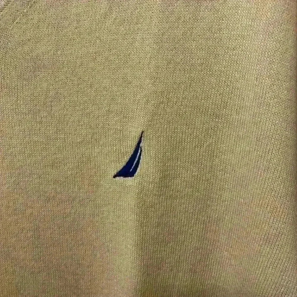 Men’s Navtech by Náutica V-Neck Sweater B2 Size XL Yellow - Picture 3 of 10